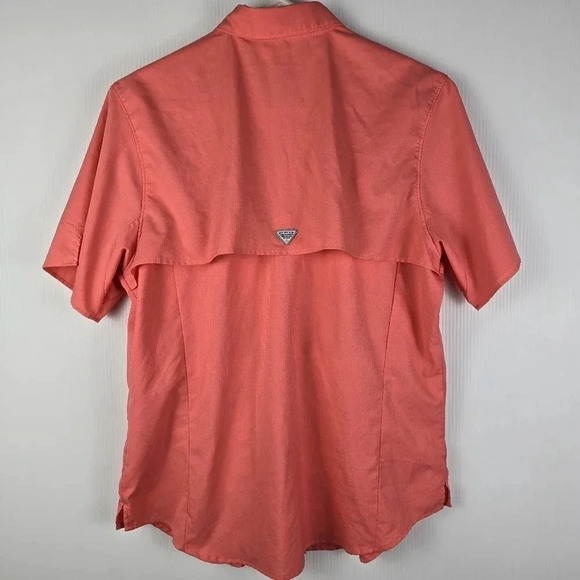 Columbia Women's PFG Vented Camp Shirt Short Sleeve Size L - Picture 2 of 10